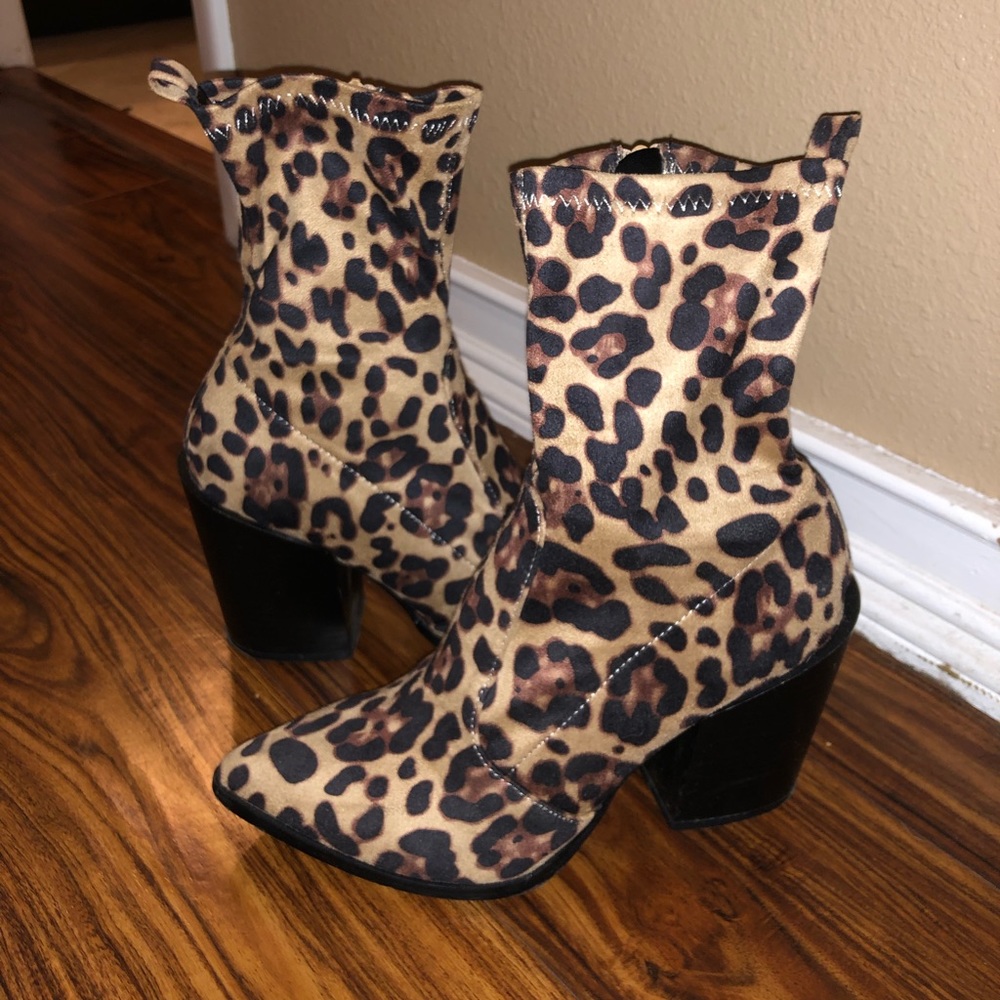 Cheetah booties